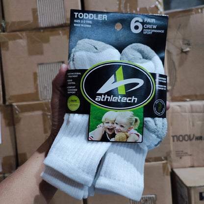 Athletech Toddler Socks Size: 2-3 Yrs Old 6pairs - International Mall Pull-out