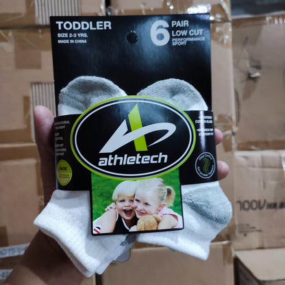 Athletech Toddler Socks Size: 2-3 Yrs Old 6pairs - International Mall Pull-out