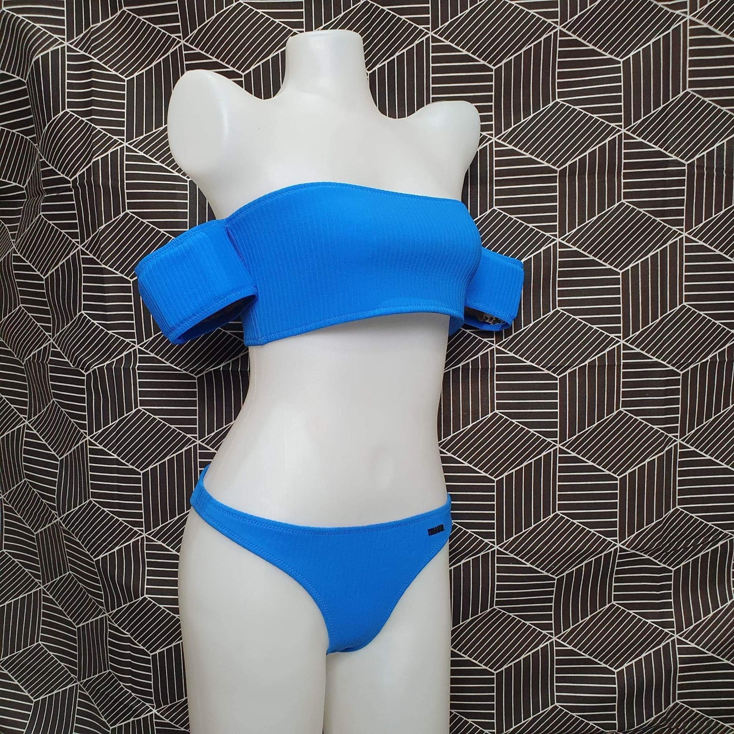 Authentic Australian Triangl Swimwear Swimsuit - Starlights-Blue Moon-With Bag-Bot-S-Bottom