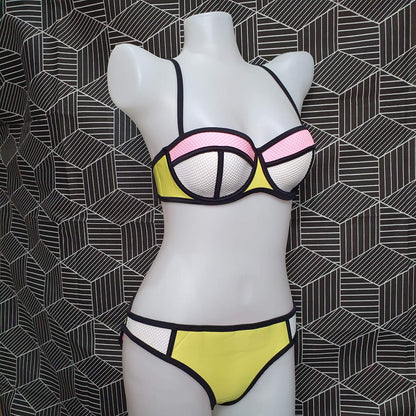 Authentic Australian Triangl Swimwear Swimsuit - Poppy Marshmallow Yellow-Bottom