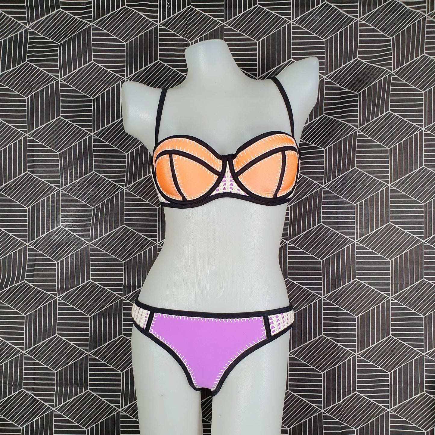 Authentic Australian Triangl Swimwear Swimsuit - Brigitte - Citrus Berry-Top