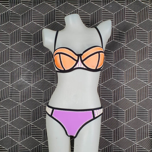 Authentic Australian Triangl Swimwear Swimsuit - Brigitte - Citrus Berry-Top