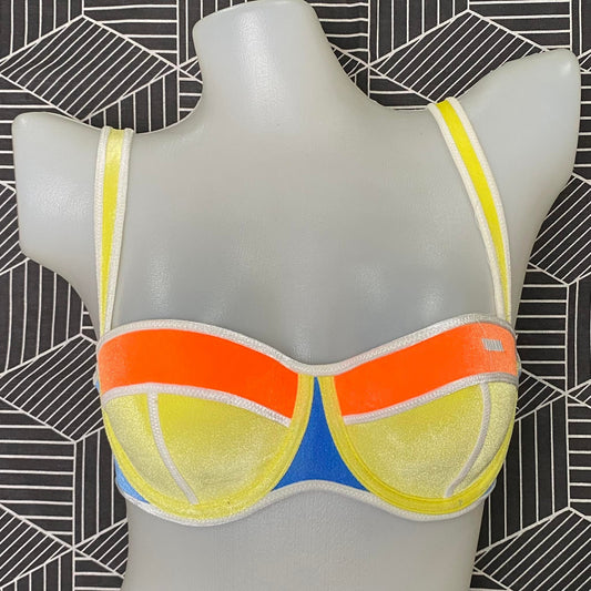 Authentic Australian Triangl Swimwear Swimsuit - Love Fool - Blue Lights-Top