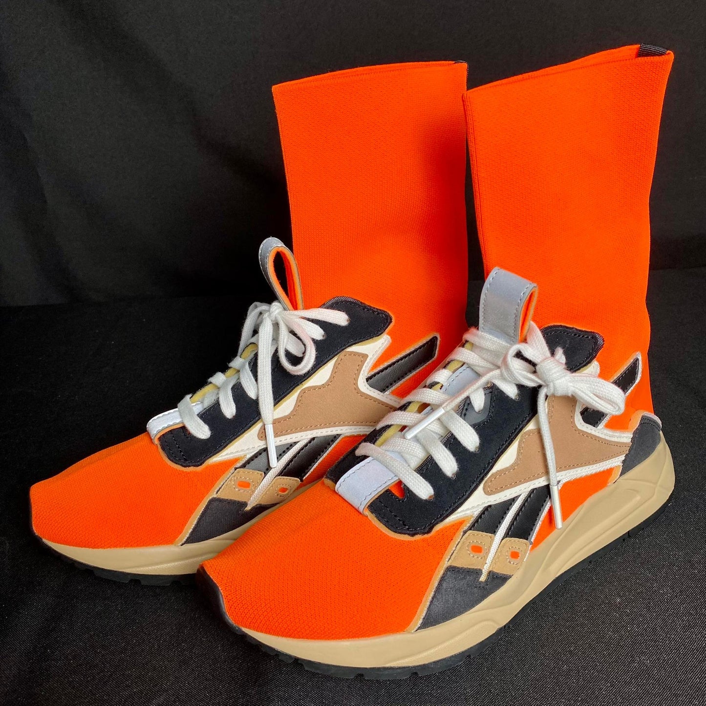 Reebok Orange High Cut Rubber Shoes Bolton Sock VB Unisex (DV9897) - Phase-out Model