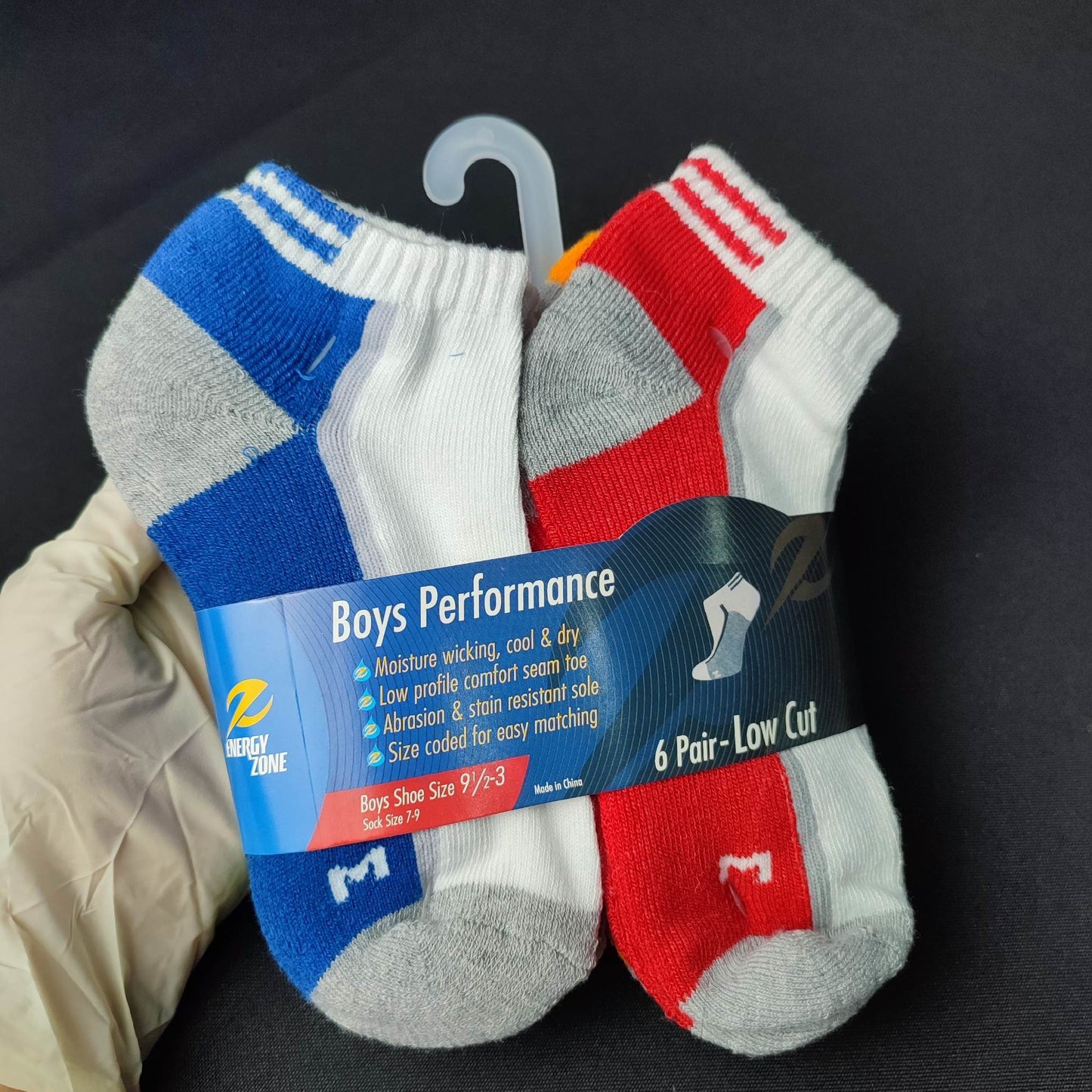 Mix Color Energy Zone Socks for Kids - 6 Pairs - International Mall Pull-out