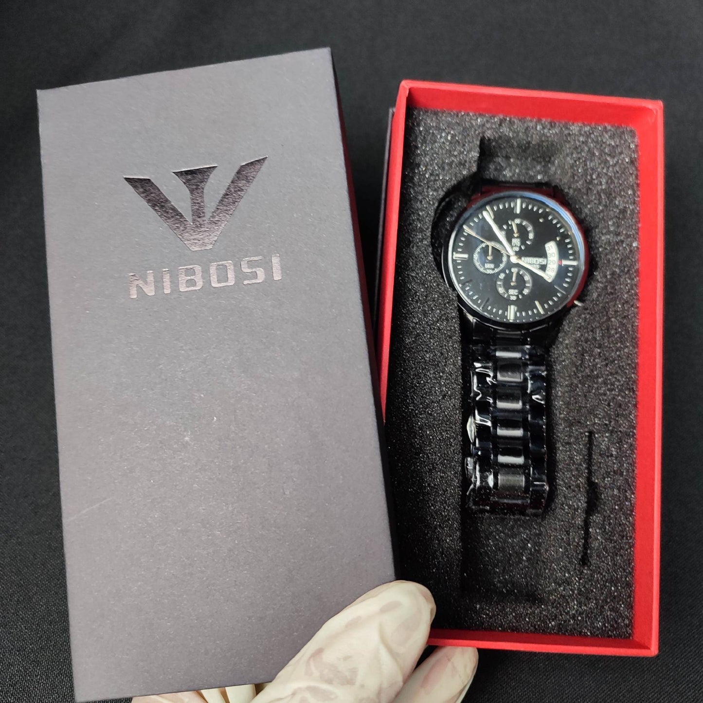 (ZD9FET)2309S1 Nibosi Pira Watch With 30m Battery Box Waterproof