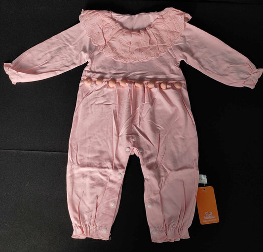 Baby Girl Clothes Long Sleeve jumper jumpsuit romper 100% Cotton - Size: 73/48