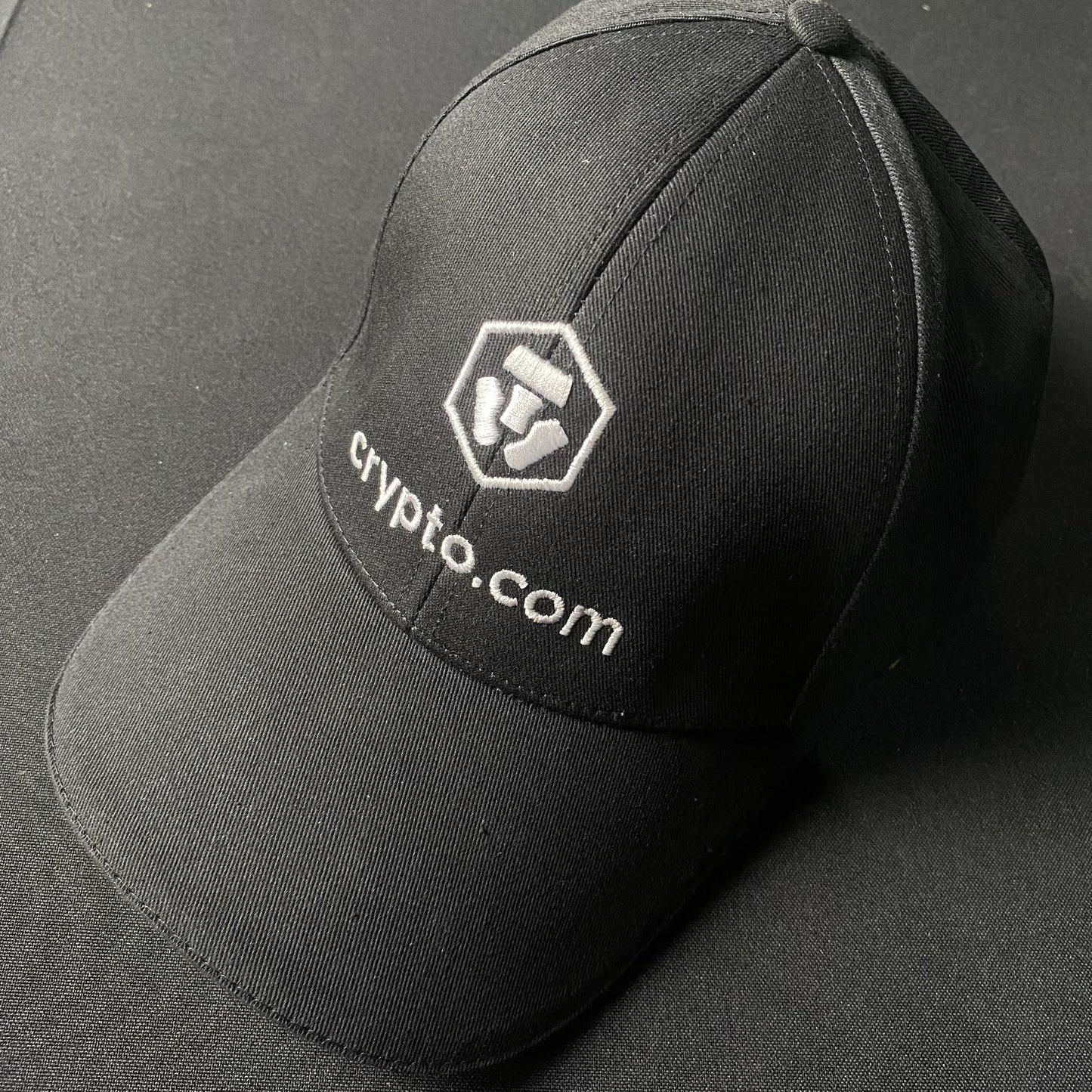 Crypto Black Baseball Cap Size: Adult - Factory Pull-out