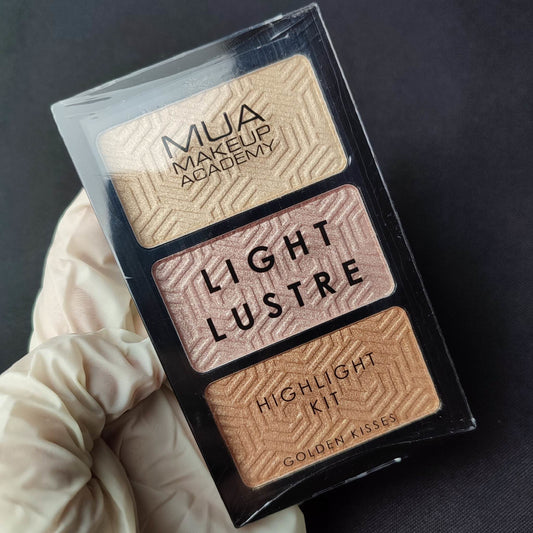 MUA Makeup Academy Light Lustre Highlight Kit Golden Kisses - International Mall Pull-out