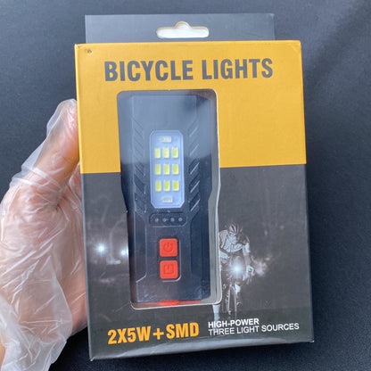 ????Bicycle Lights 2x5W + SMD & Emergency Power Bank 4000 mAh