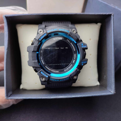 Skmei Rubber Digital Watch W/Box - Black/Blue