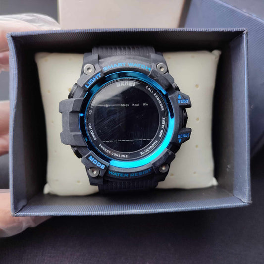 Skmei Rubber Digital Watch W/Box - Black/Blue