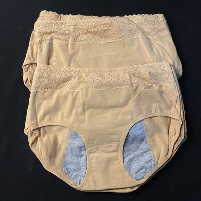 Leak-Proof Period Panties Women Menstrual Underwear - Brown