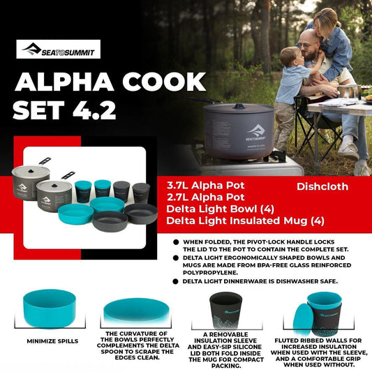 Sea to Summit Alpha Cookset Camping Cookware - International Mall Pull-out