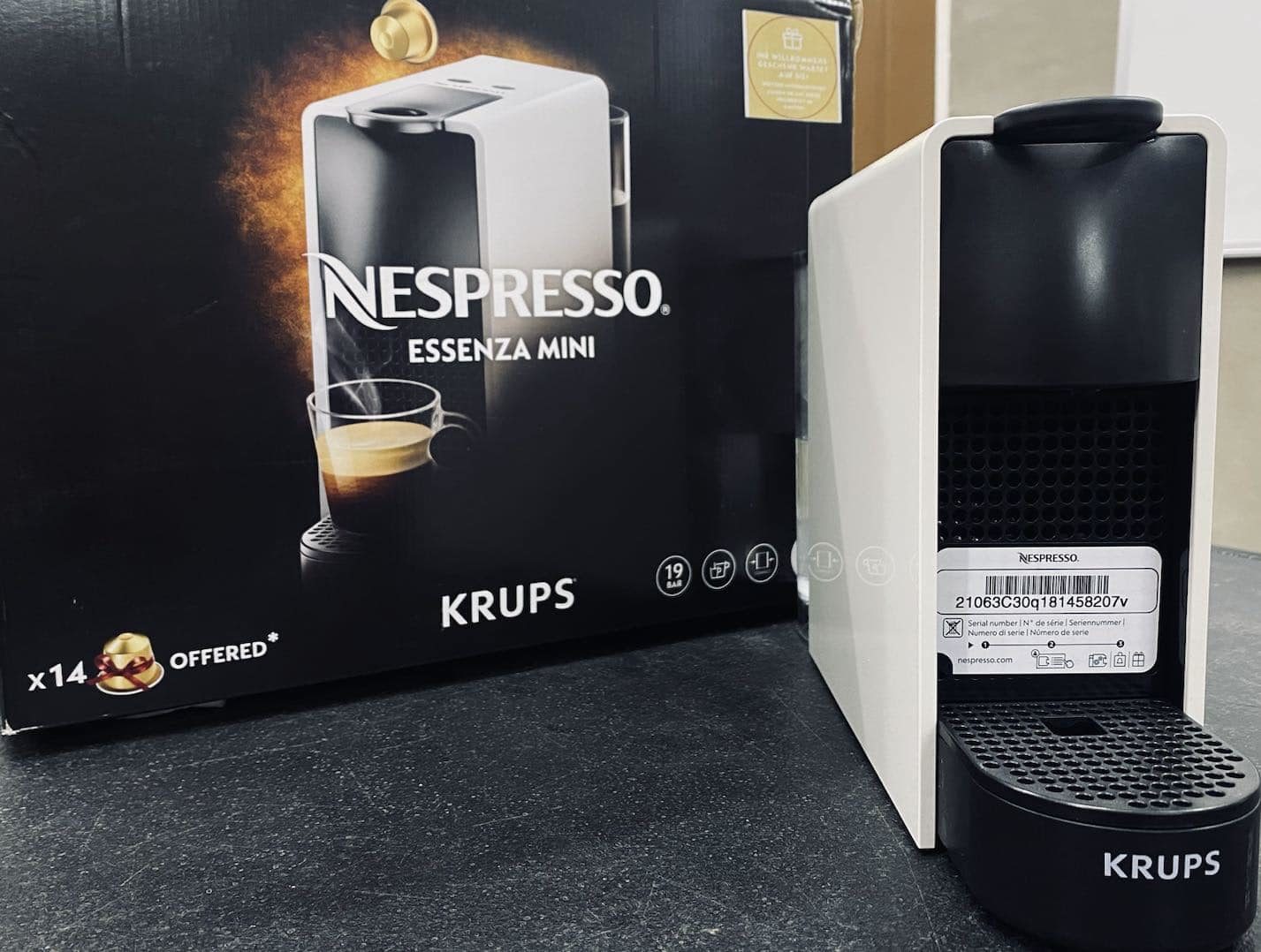 Nespresso Essenza Mini Singapore Mall Pull-out