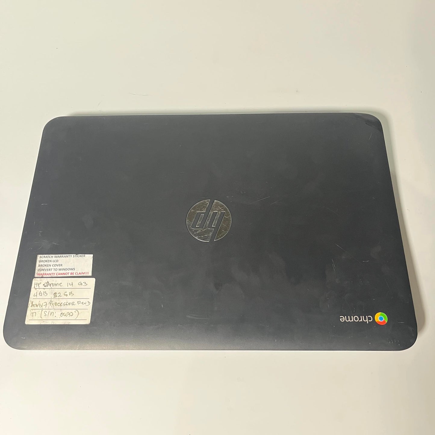 4/32 Pre-loved Chromebook 14-inch HP G3 Regular Laptop with Charger - GRADE A