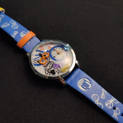 Girl Elle Watch Blue Dog With Glass (GW4009P03X)