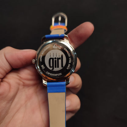 Girl Elle Watch Blue Dog With Glass (GW4009P03X)