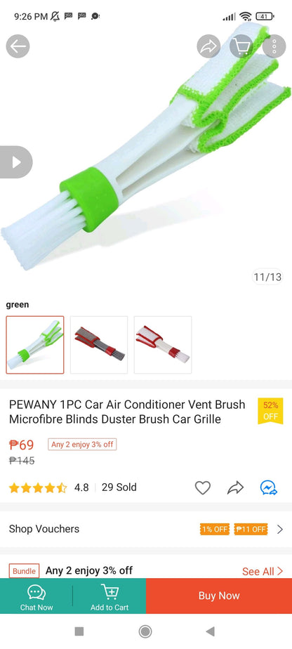 Car Air Vent Cleaning Brush Air Conditioner Brush