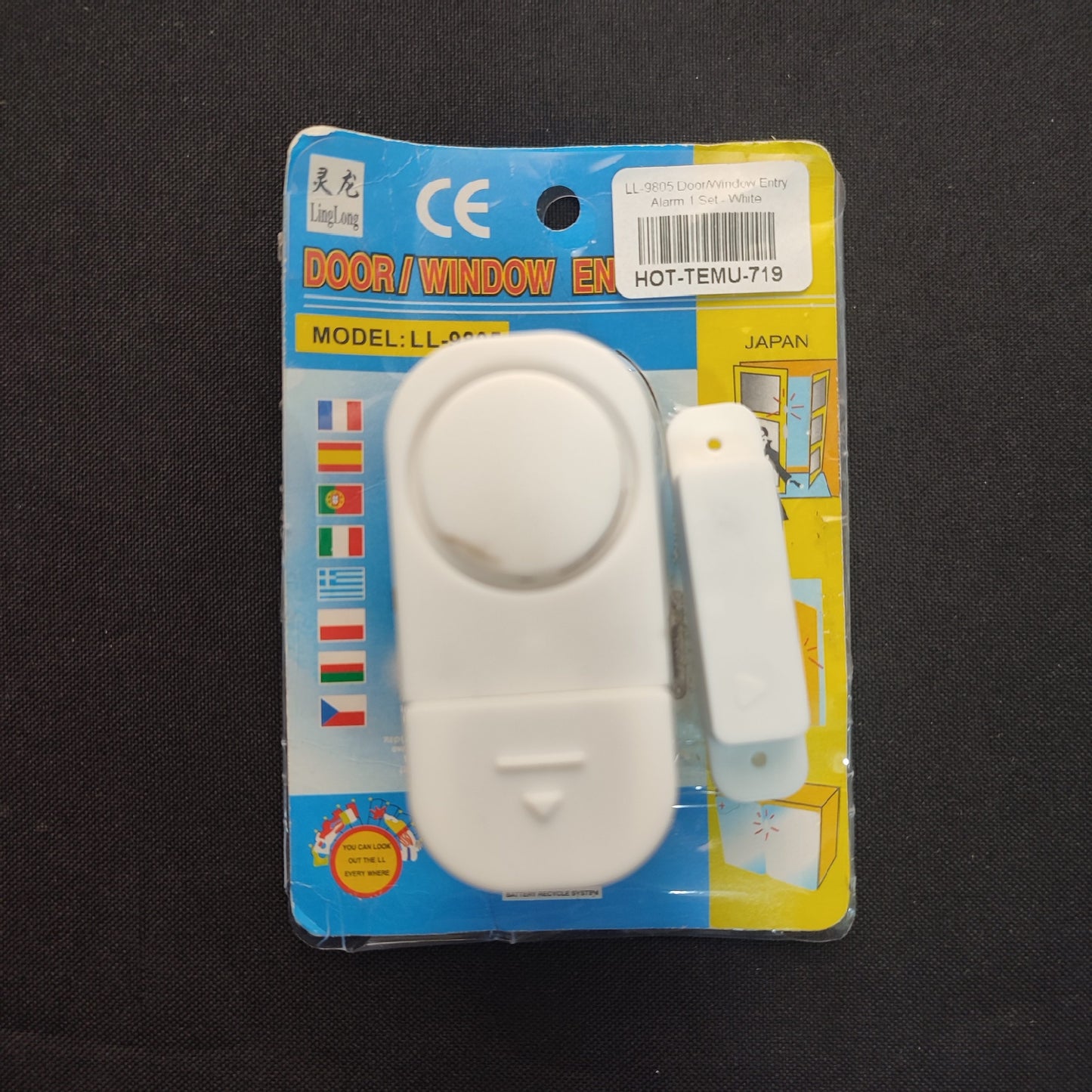 LL-9805 Door/Window Entry Alarm 1 Set - White