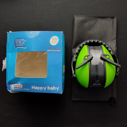 Happy Baby Earmuff + Free protect & Go bag - Green