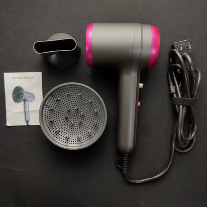 D52 Negative Ion Hair Dryer - Grey