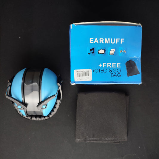 Happy Baby Earmuff + Free protect & Go bag - Blue