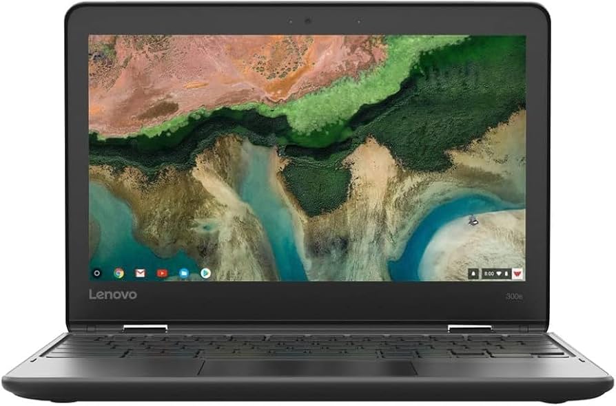 4/32 Pre-loved Chromebook Lenovo 300e 81H0 Flippable Touchscreen Laptop with Charger