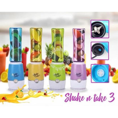 Shake N Take 3 Beauty & Colorful Fruit Juice Blender 16oz