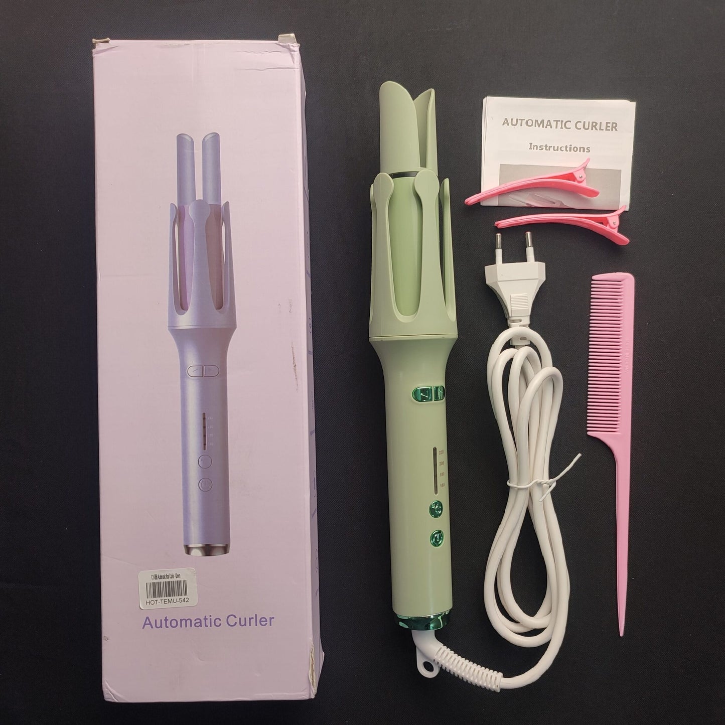 CY-886 Automatic Hair Curler - Green