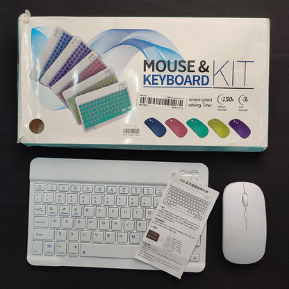 GFSK Wireless Mouse & Keyboard Kit - White