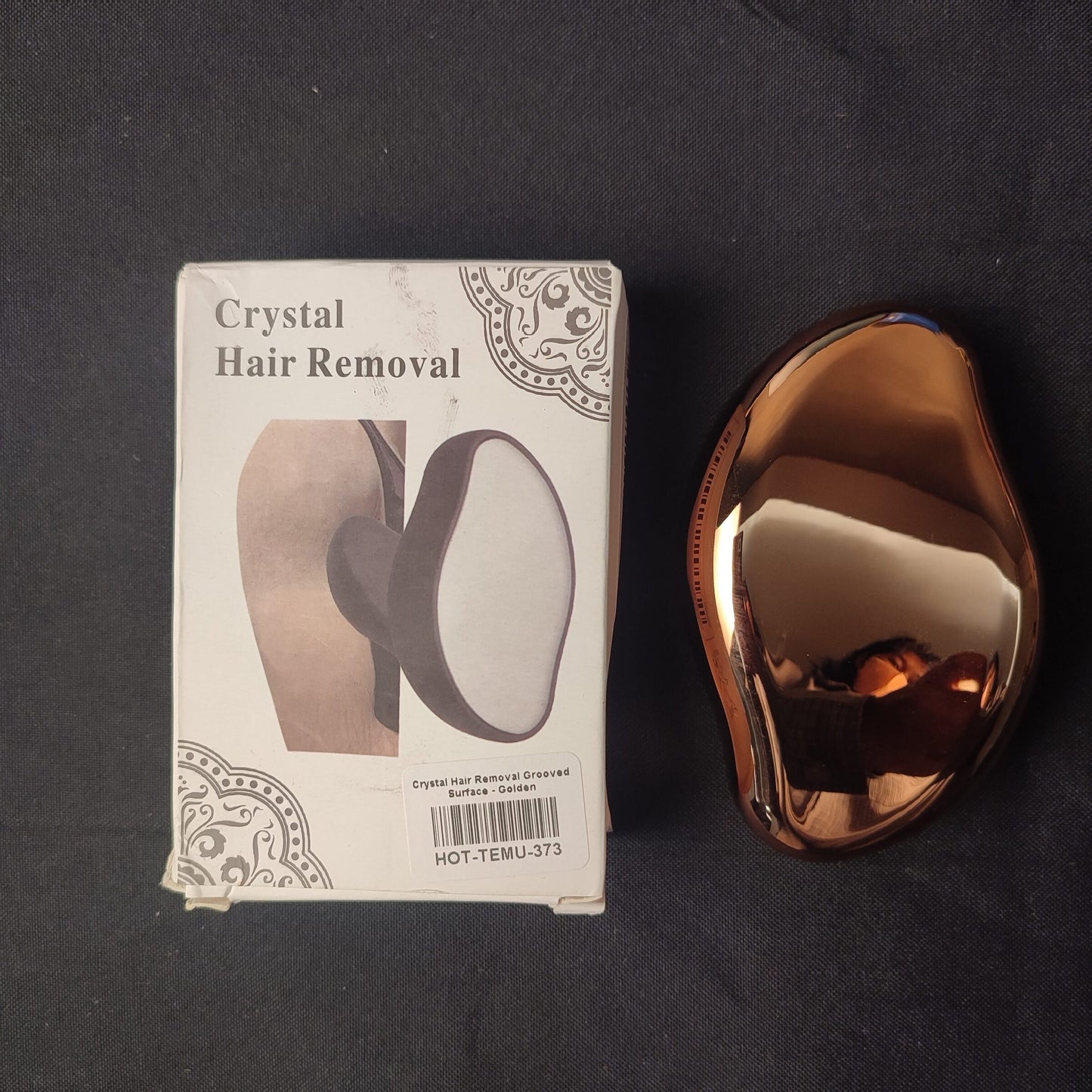 Crystal Hair Removal Grooved Surface - Golden