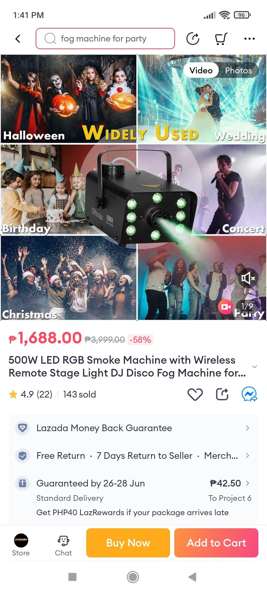 LED-500 Fog Machine 500W Stage Smoke Machine