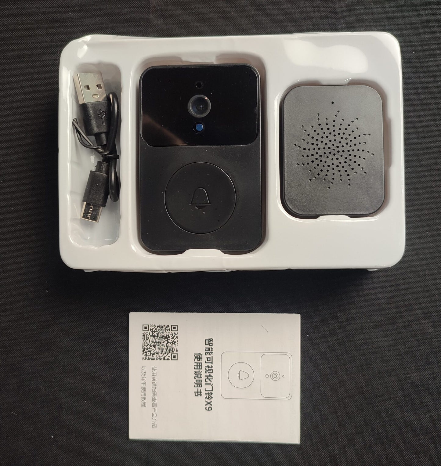 X9 Visualizable Smart Doorbell - Black