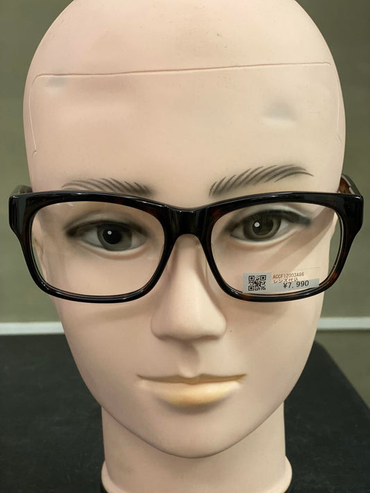 Plastic Frame JINS CLASSIC Black/Orange (ACCF12003A86) Eyeglass