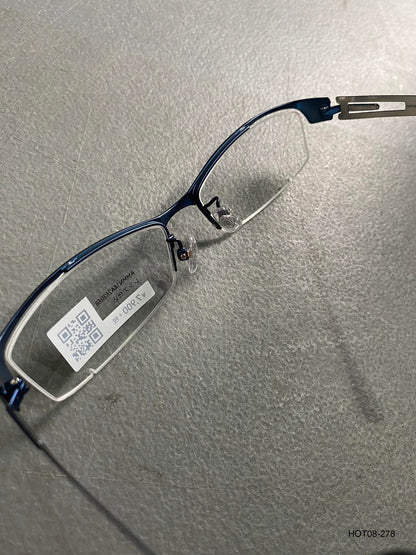 Plastic/Metal Frame JINS Matt Blue (AMMN14A263B58) Eyeglass