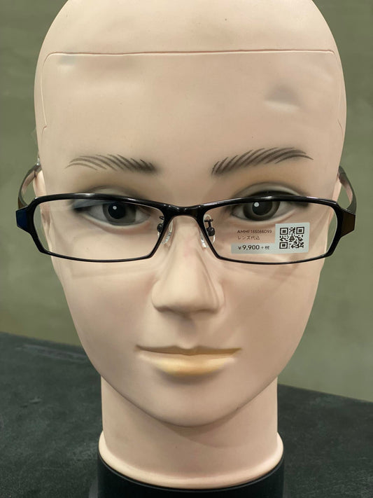 Plastic/Metal Frame JINS Glossy Black (AMMF15S065D93) Eyeglass