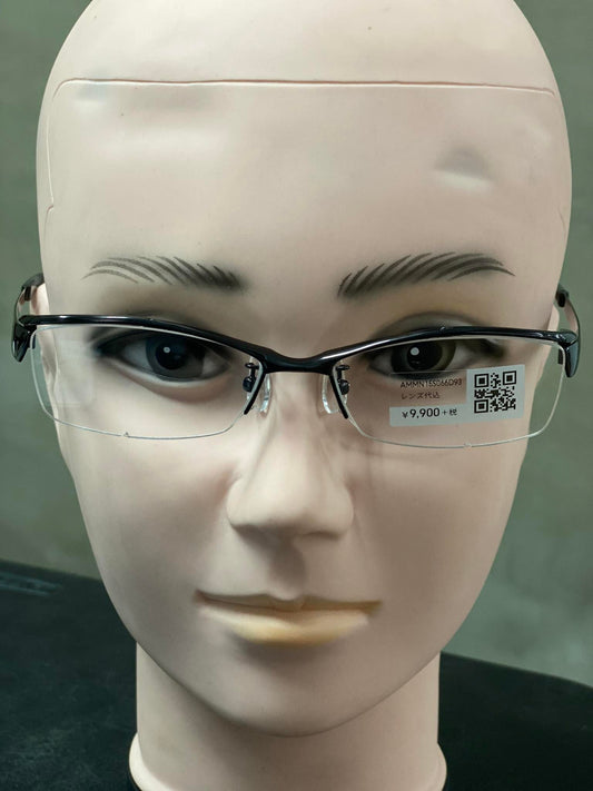 Plastic/Metal Frame JINS Glossy Black (AMMN15S066D93) Eyeglass