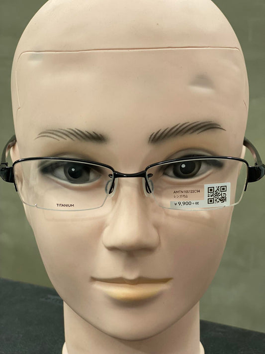 Plastic/Metal Frame JINS Glossy Black (AMTN15S122C94) Eyeglass