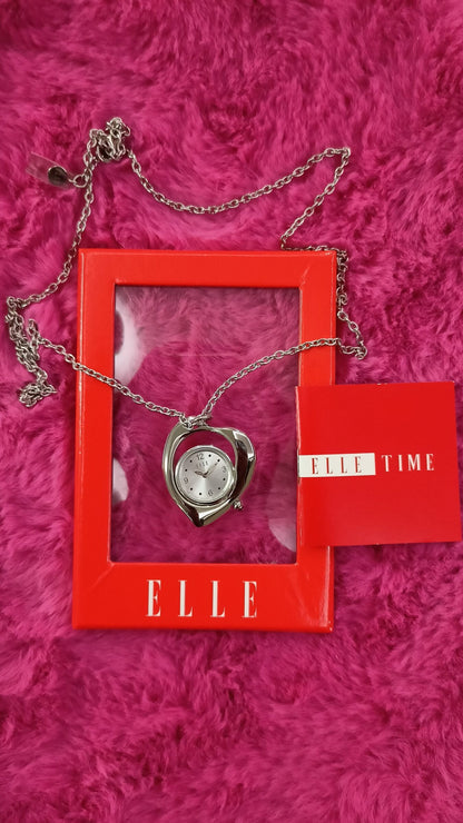 Elle Watch Steel Necklace Heart Shape w/ Box(EL20123C04N)