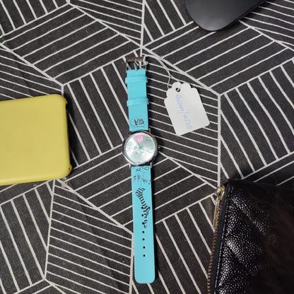 Girl Elle Watch Sky Blue Blah Blah Blah W/O Box (GW40007S05X)