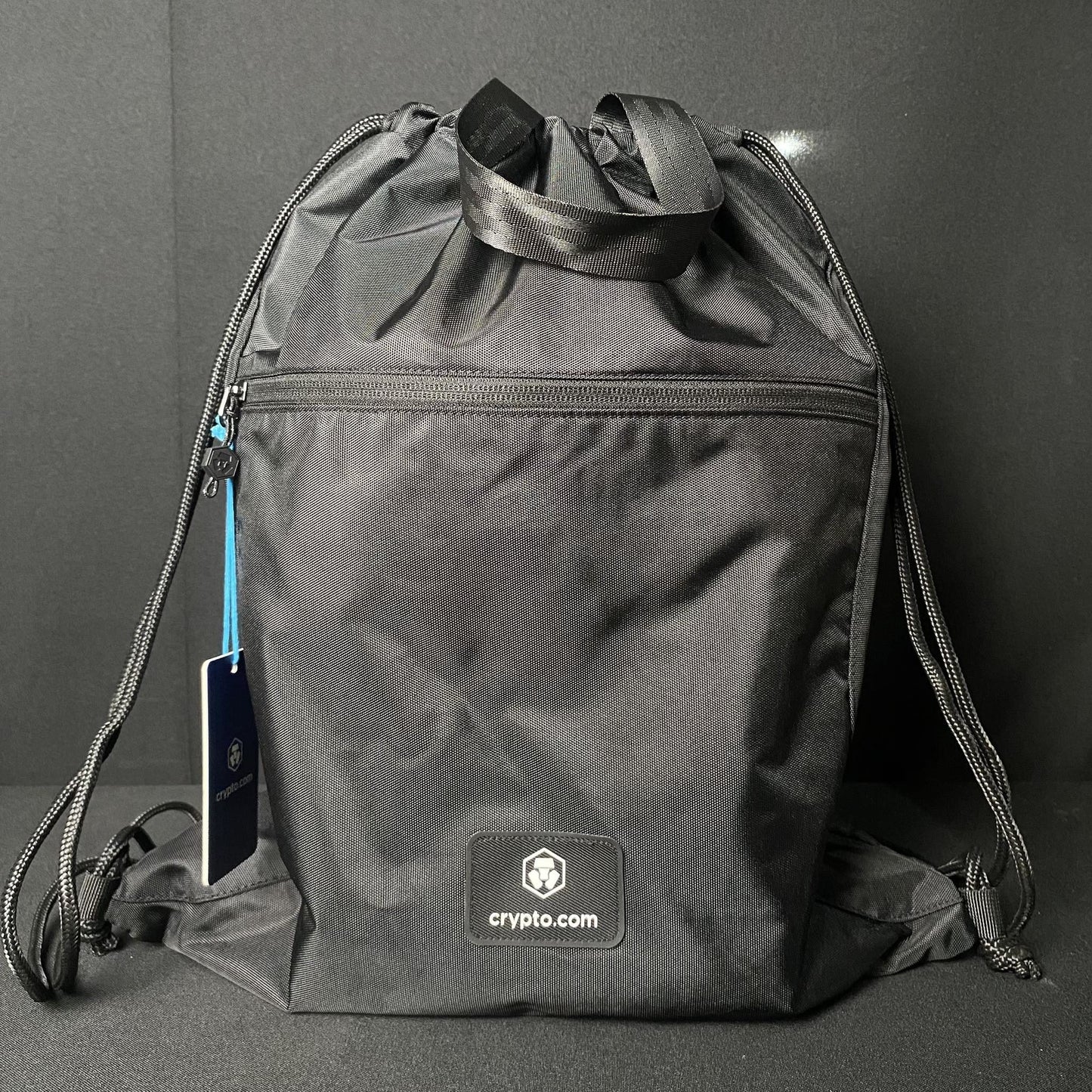 Crypto Black Pulls String Bag - Factory Pull-out