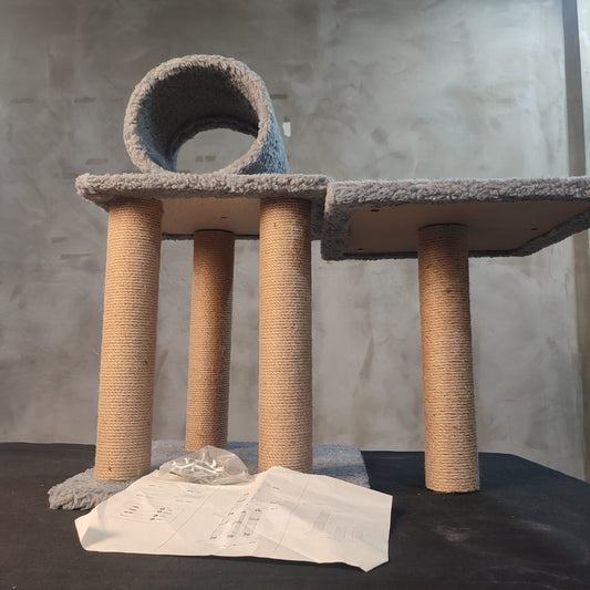 Cat Tree House Scratching Condo [3 Tier] - Gray