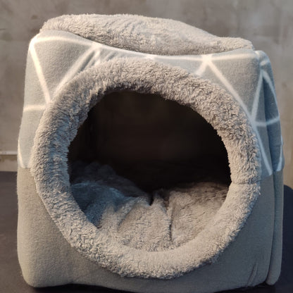 Pet Bed Cave wit Sleeping Mat Multi-functional - XL