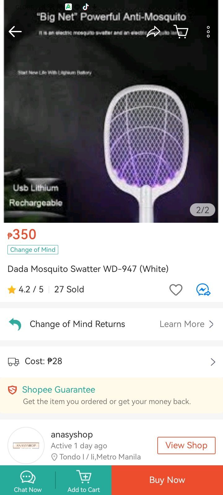 Electric Mosquito Swatter