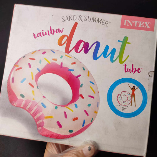 Intex Sand & Summer Rainbow Donut Tube - 37 Inch (782_00021)