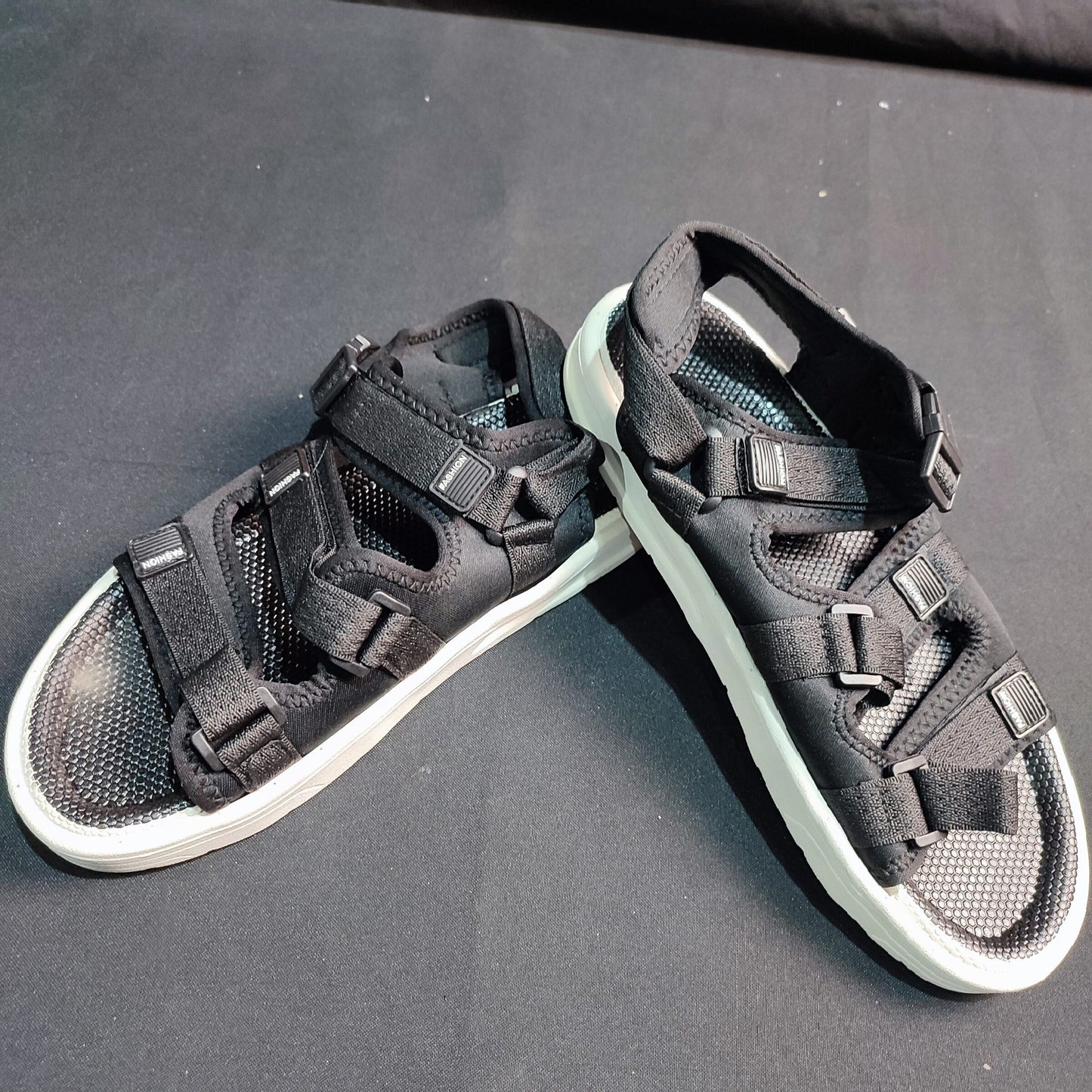 (FOPUE) Fashion Beach Sandals Men Imported Outdoor Casual Mountain - Size: 4