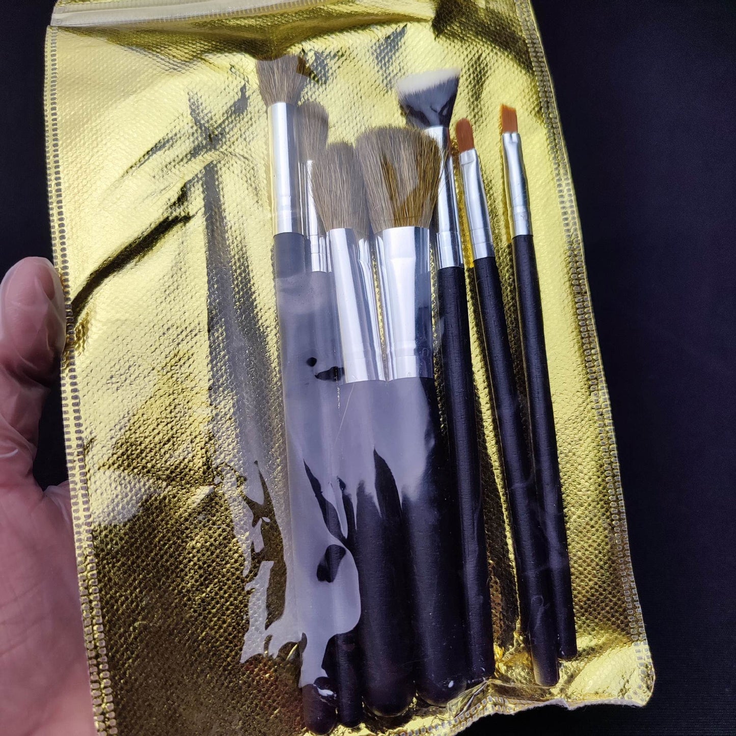 Make up Brush Set (Gold Pouch)