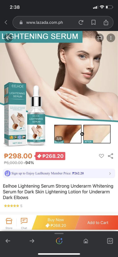 Eelhoe Lightening Serum - 30ml