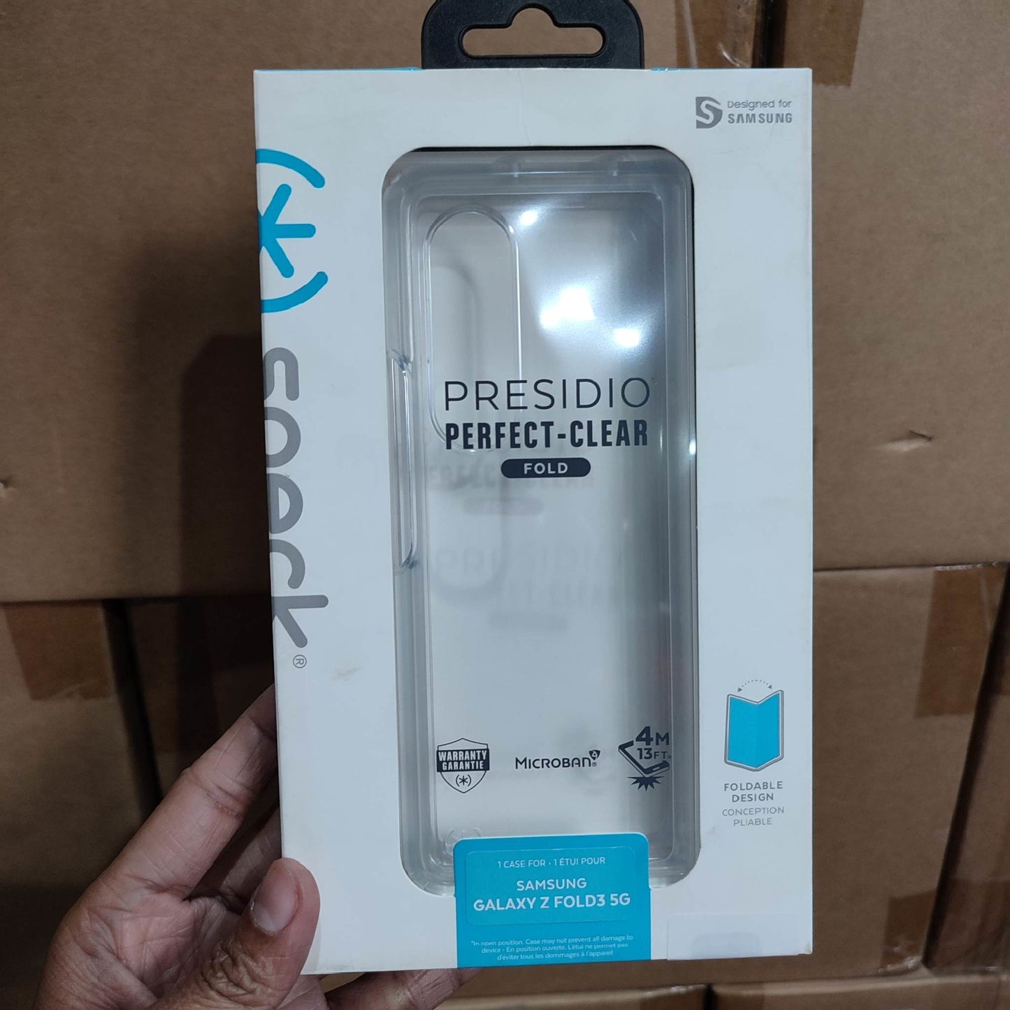 SPECK (UNIT: SAMSUNG GALAXY Z FOLD 3 5G COLOR: PRESIDIO PERFECT CLEAR